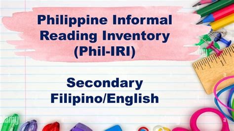 phil-iri for secondary filipino|Phil Iri For Secondary Filipino .